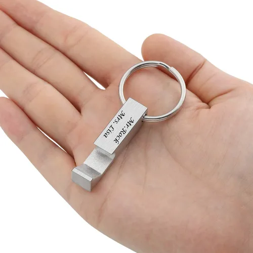 Vista 3 de PiercingJ - Llavero personalizable con abrebotellas de acero inoxidable