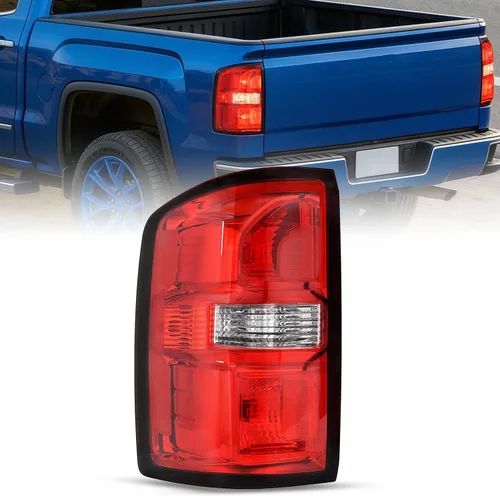 Vista 10 de Nilight Conjunto de faros compatible con GMC Sierra 1500 2500HD 3500HD 2014 2015 2016 2017 2018 Carcasa negra base Reflector ámbar Lentes