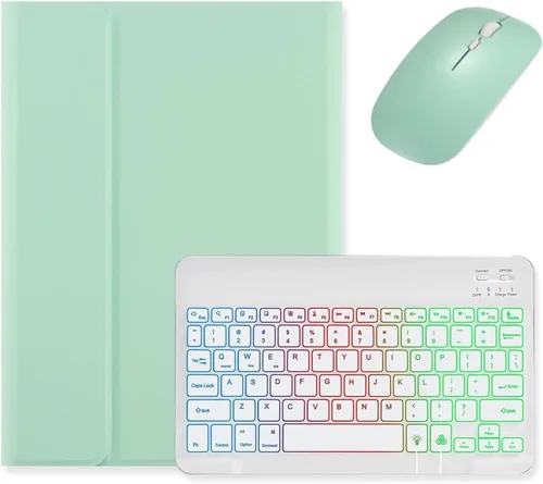 Vista 16 de kaidisen Teclado retroiluminado para Galaxy Tab A8 10.5 pulgadas Tablet Modelo SM-X200/X205/X207 Funda de teclado con ratón, carcasa de teclado