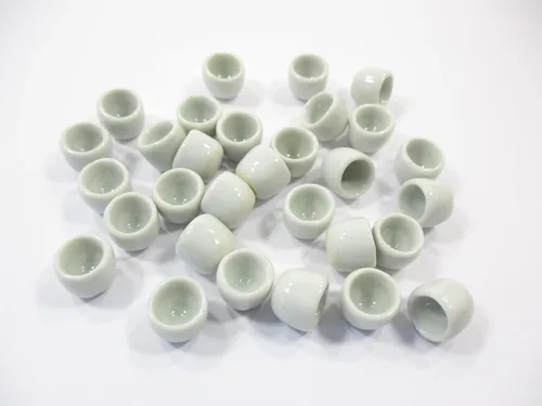 Vista 2 de 10 mini taza de té blanco taza casa de muñecas miniatura cerámica bebida suministro 12991