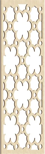 Vista 122 de 9 3/8"W x 24 3/8"H x 1/4"T Southgate Decorativos Paneles De Pared De Madera Calado, Abedul