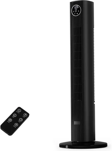 Vista 7 de Antarctic Star Ventilador de torre portátil de piso Ventilador oscilante de 85°, refrigeración silenciosa, temporizador de 12H, control remoto, sin
