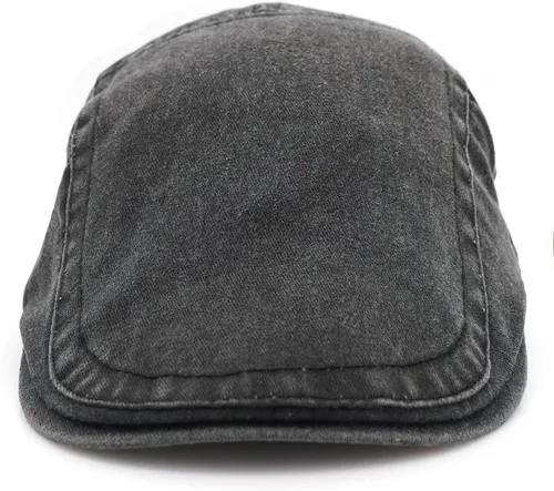 Vista 4 de Gorra vaquera de algodón ajustable unisex Negro