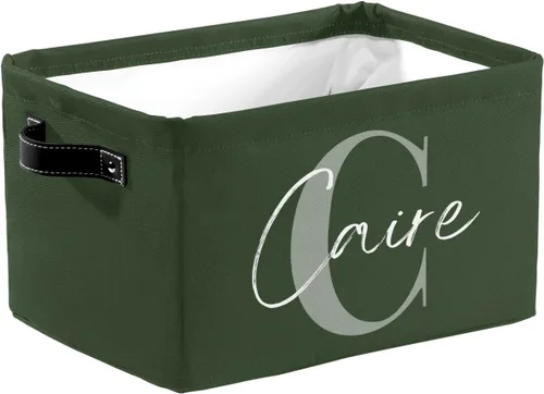 Vista 11 de Cesta de regalo personalizada con nombre, caja de juguetes de almacenamiento personalizada para niños, organizador de cubos de almacenamiento
