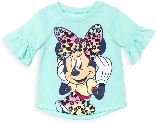 Vista 3 de Disney Conjunto de camiseta y leggings de Minnie Mouse para bebés y niños grandes Azul