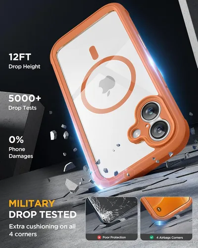 Vista 379 de Miracase Serie de vidrio para iPhone 11 de 6.1 pulgadas, funda protectora de cuerpo completo resistente mejorada con protector de pantalla de vidrio