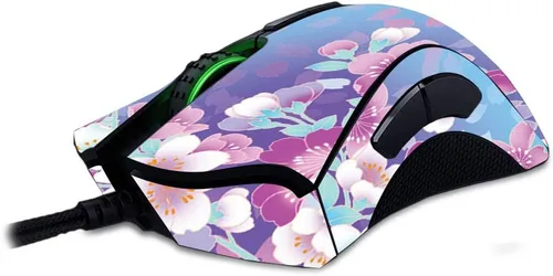 Vista 17 de MightySkins Skin compatible con Razer Deathadder Elite - Blue Petals Funda protectora de vinilo duradera y única Fácil de aplicar, quitar