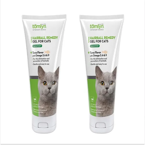 Vista 11 de Tomlyn Laxatone Gel de Remedio para Bolas de Pelo con Sabor a Hierba Gatera para Gatos, 4.25oz
