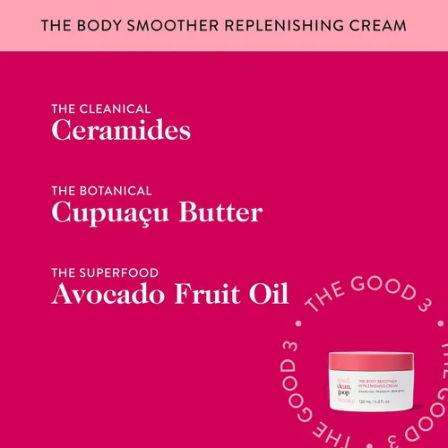 Vista 4 de good.clean.goop Beauty The Body - Crema reponedora más suave Hidratante hidratante para piel seca Ceramidas, mantequilla de Cupuacu y aceite
