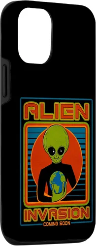 Vista 75 de Funda para iPhone 13 Pro Max Alien Invasion 1984 Tech Noir Distopía