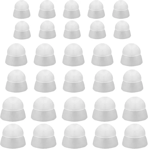 Vista 5 de 30 unidades de audífono de silicona para audífonos, cúpulas auditivas, cúpulas de potencia para resonar, estilo de ajuste seguro, RIC RITE