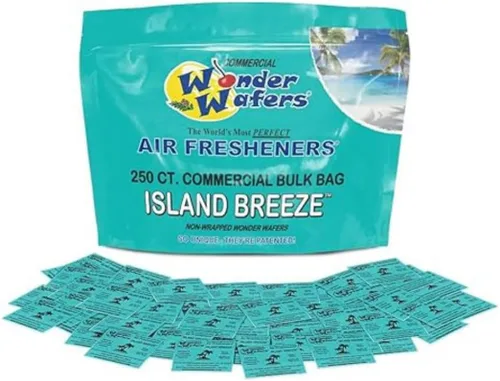 Vista 6 de Wonder Wafers ambientadores de aire 25 unidades. Envueltos individualmente, fragancia de polvo de bebé