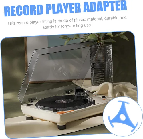 Vista 9 de Adaptador para tocadiscos de vinilo Suministros de tocadiscos de plástico Adaptador de accesorio de disco de vinilo para tocadiscos
