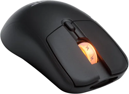 Vista 6 de Fnatic Bolt Black - Mouse inalámbrico para juegos - Sensor Pixart 3370, 2.43oz, WiFi y Bluetooth duración de la batería 110-210 h, carga USB-C