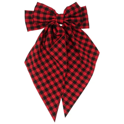 Vista 15 de Pufandor - Lazo para el cabello de satén sedoso para mujeres, lazos rojos para niñas, pasadores de lazo, cola larga con clips, lazos grandes