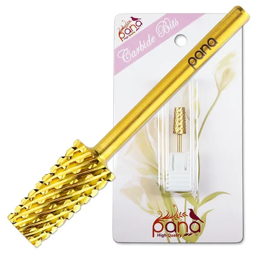 Vista 17 de PANA - Cabezal cónico de carburo con vástago de 3/32 pulgadas (negro, grano grueso), broca de uñas para eliminación rápida de acrílico o gel duro