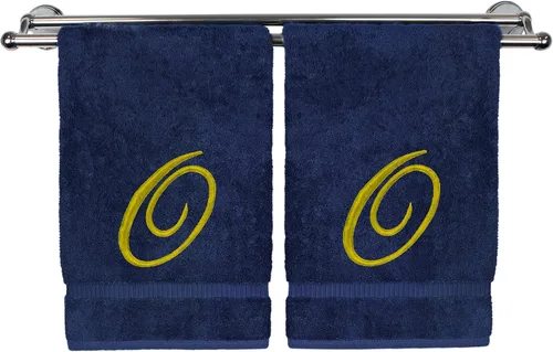 Vista 11 de Toalla de mano con monograma, regalo personalizado, 16 x 30 pulgadas, extra absorbente, 100% algodón turco, acabado de rizo suave, para baño, cocina