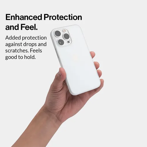 Vista 5 de totallee Funda delgada para iPhone 15 Pro, la cubierta más delgada y minimalista para Apple iPhone 15 Pro (2023) (transparente escarchado)