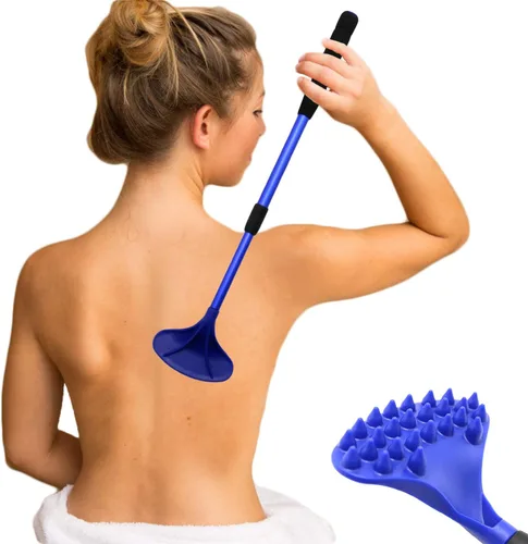 Vista 7 de EASACE Rascador de espalda para mujeres y hombres extensible con fuerte cabeza de masaje ABS, 20.9 in Rascador de cuerpo para adultos – Mascotas