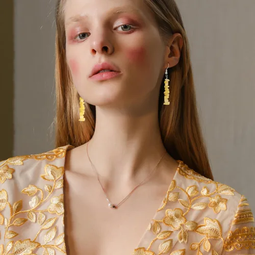 Vista 4 de JIUIQL Aretes de cuarzo de cristal bohemios hechos a mano, únicos y coloridos aretes colgantes de piedra natural para mujeres y niñas, regalos