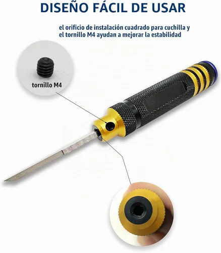 Vista 3 de Gundam Model Scriber Cincel de acero de tungsteno para modelos de resina de línea de paneles
