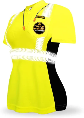 Vista 7 de KwikSafety - Charlotte, NC - Vixen Hi Vis Short Sleeve Safety Shirt for Women [Angel Hair Reflective Tape]