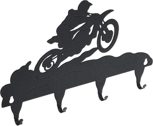 Vista 2 de Innovative Fabricators, Inc. Ganchos para llaves de motocross, montaje en pared, 11 pulgadas