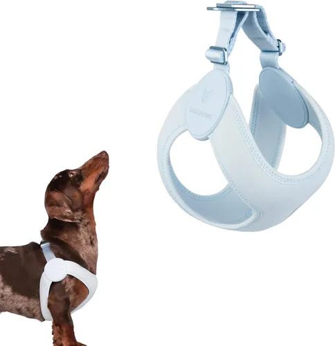 Vista 10 de Arnés para perro ultra cómodo ajustable, chaleco suave para perro, cierre de hebilla de aleación, arnés elástico ligero para cachorros, para perros