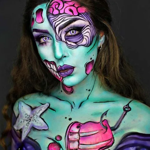 Vista 5 de CCbeauty - Juego de pintura al óleo y pinceles para maquillaje profesional