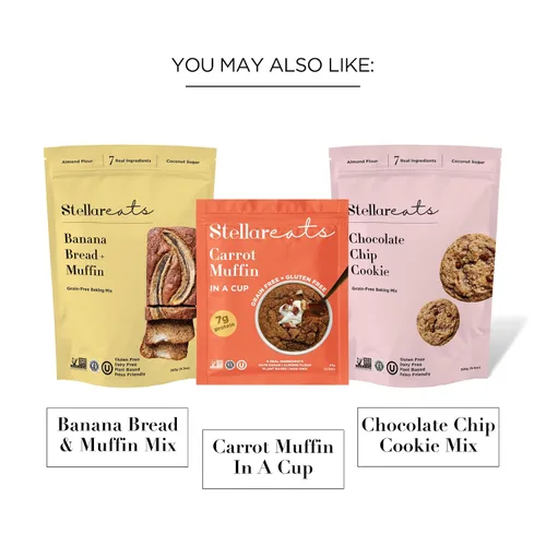 Vista 7 de Stellar Eats Mezcla de panqueques y waffles sin cereales Sin gluten, sin lácteos, a base de plantas, apta para paleo Endulzada con azúcar