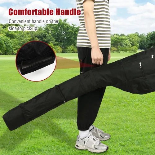 Vista 5 de Number-one Bolsa de golf para palos de golf, portátil, plegable, bolsa de viaje para 8-10 palos de golf, mini bolsas de golf impermeables