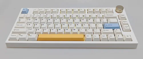 Vista 3 de NJ80-AP Teclado mecánico inalámbrico con perilla Bluetooth 5.0/2.4G/conexión con cable 75% Teclado para juegos programable RGB personalizado