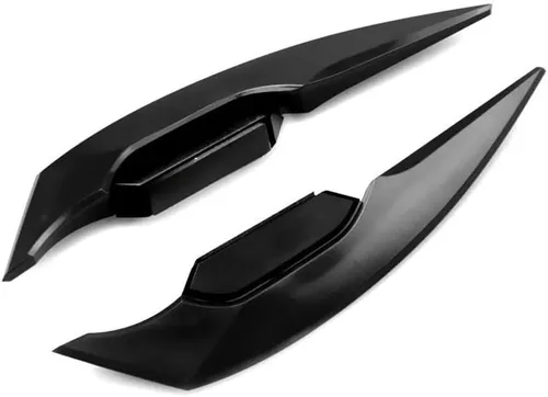 Vista 12 de Wings Side Fairing Motorcycle Winglets Fairing Side Spoiler Wind Wing Stickers Universal for Nt 1100 for Fz6 for Remax WHITE
