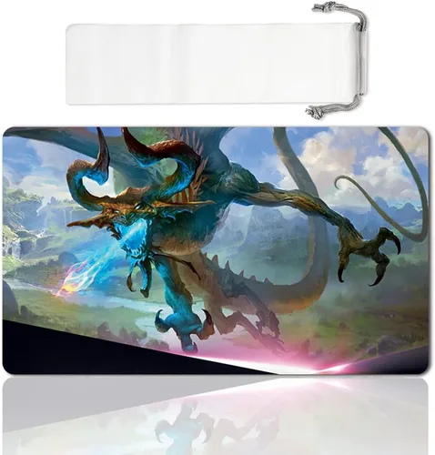 Vista 11 de Juego de mesa MTG Playmat Games Tamaño 60X35 cm CCG Compatible para MTG CCG RPG Juego de cartas coleccionables (Ajani Steadfast)