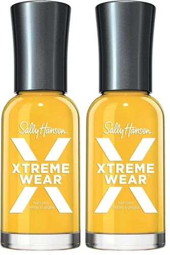 Vista 18 de Sally Hansen Xtreme Wear Esmalte de uñas sin rayas, acabado brillante, duradero, resistente a las astillas, transparente, color de uñas plateado 130