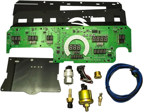 Vista 4 de Intellitronix Panel de medidor digital LED para Dodge Duster/Dart (1970-1976) DP1805B (azul)