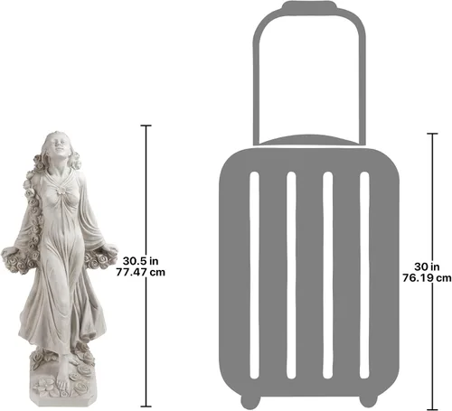 Vista 2 de Design Toscano Flora: Estatua de la Patrona Divina de los Jardines