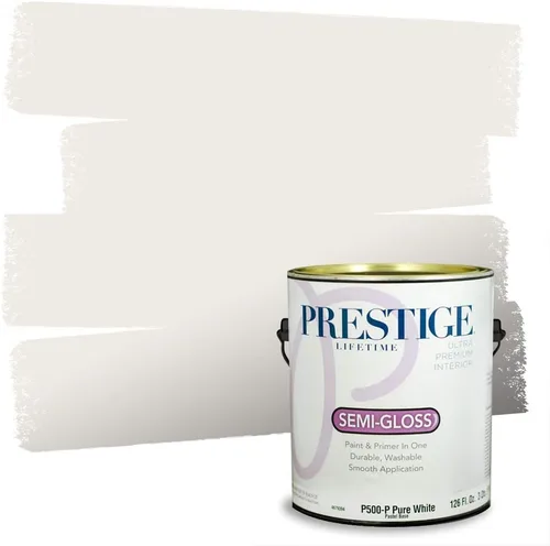 Vista 56 de PRESTIGE Paints - Pintura interior e imprimación en uno, 1 galón, cáscara de huevo, pimienta envejecida