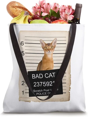 Vista 4 de Abyssinian Cat taza shot bad Cat Tote Bag