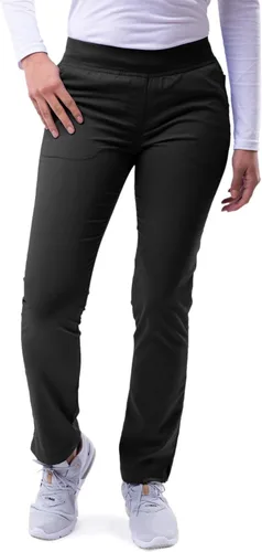 Vista 15 de Adar Pro Scrubs para mujeres - Pantalones de uniforme médico tipo yoga de pierna ajustada Peltre