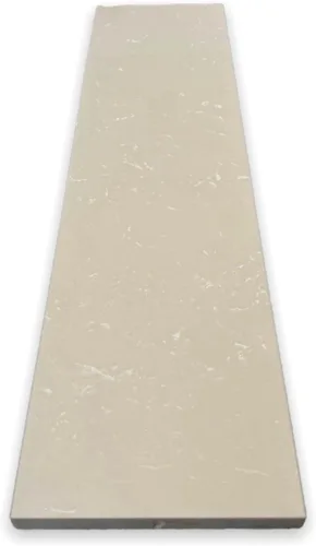 Vista 9 de Tenedos Crema Marfil - Sillín pulido para umbral de piso de puerta de mármol, para acera de ducha, protector contra salpicaduras de tocador de baño