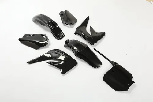 Vista 4 de HECASA Compatible con Honda CR85R 2003-2007 Kit completo de plástico de repuesto (negro)