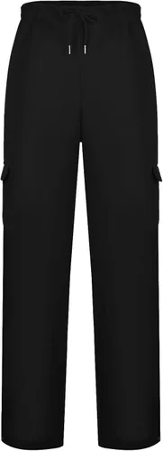 Vista 2 de Pantalones cargo para hombre, cintura elástica, con cordón, ajuste relajado, pantalones de senderismo, pantalones casuales de trabajo, pantalones