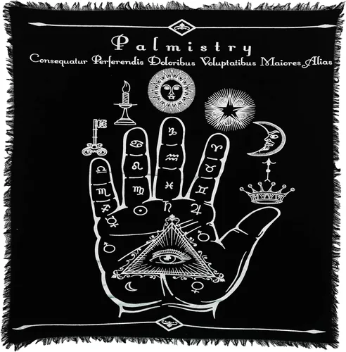 Vista 21 de Indian Consigners Paño de Altar A-Z Péndulo de Hechicería Pentagrama Alter Tarot Spread Wiccano Cuadrado Paño de Mesa Sagrado Paño Espiritual