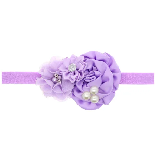 Vista 2 de Diademas con lazos para bebé niña (FD88) (morado lavanda 2)