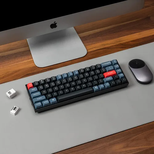 Vista 9 de Keychron K6 Pro Teclado mecánico inalámbrico personalizado Macro programable QMKVIA teclado intercambiable en caliente K Pro Blue Switch teclado