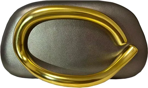 Vista 27 de Bolso de mano de acrílico para mujer, bolso de noche redondo clásico, bolso de manillar de metal vintage para boda, fiesta de graduación.