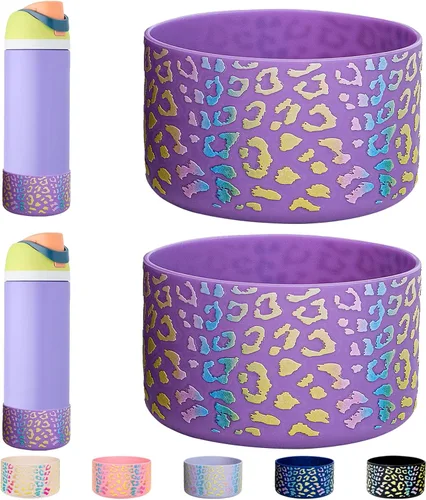 Vista 51 de WK IEASON 2 fundas de silicona para botella de agua Owala, base protectora para botella de agua Owala FreeSip Twist y Flip Flask accesorios