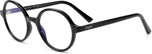 Vista 19 de Blue Light Blocking Glasses for Women Men Metal Round Frame Gris (Smoke Grey)