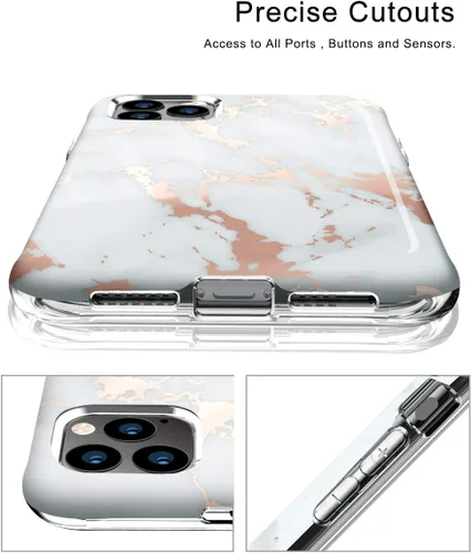 Vista 4 de BAISRKE Funda para iPhone 11 Pro Max, [Protector de pantalla integrado] Carcasa protectora de doble capa de cuerpo completo a prueba de golpes